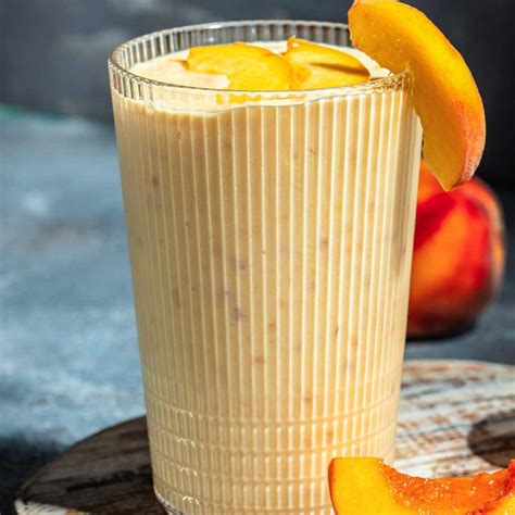 Crema de melocotón en vasos individuales