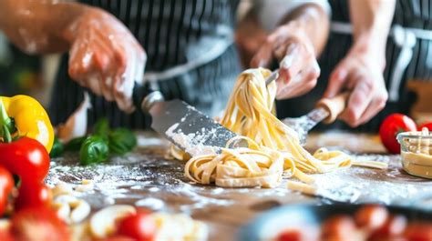 Chef preparando pasta carbonara