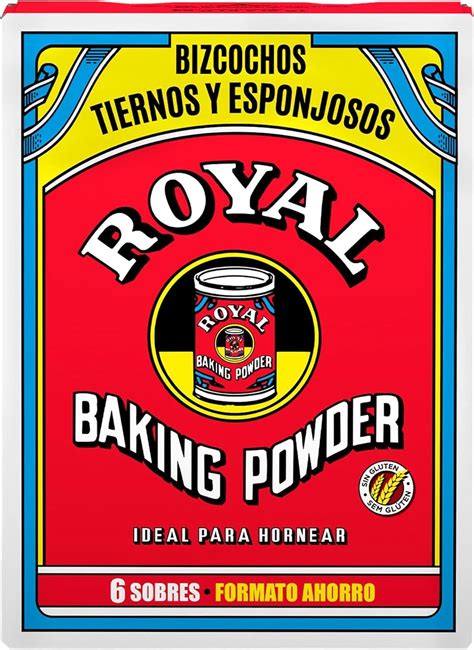 Embalaje de levadura Royal con etiqueta 