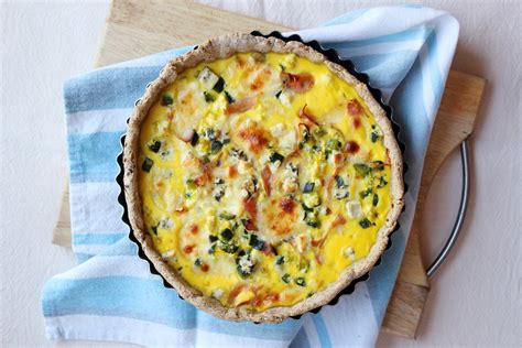Quiche de zapallitos con masa integral