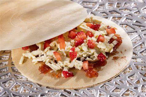 Obleas con salsa y orégano