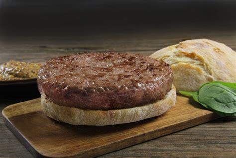 Hamburguesa de buey terminada