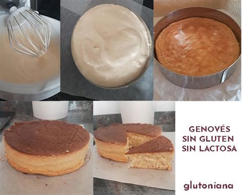 Bizcocho genovés sin lactosa