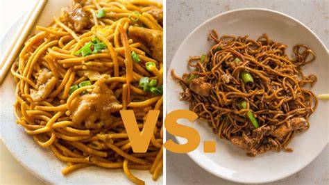 Comparación entre Lo Mein tradicional y Lo Mein americanizado