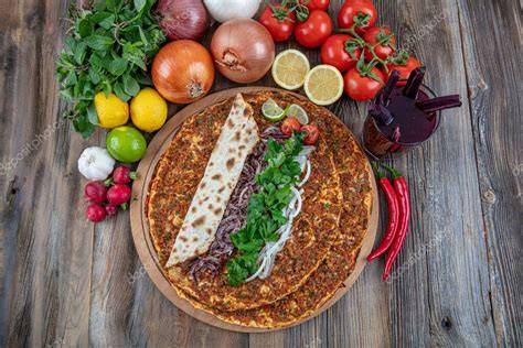 Lahmacun horneado con especias