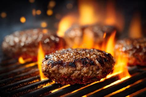 Hamburguesa cocinándose en una parrilla de hierro fundido