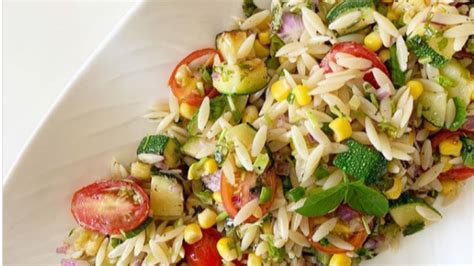 Ensalada de orzo terminada