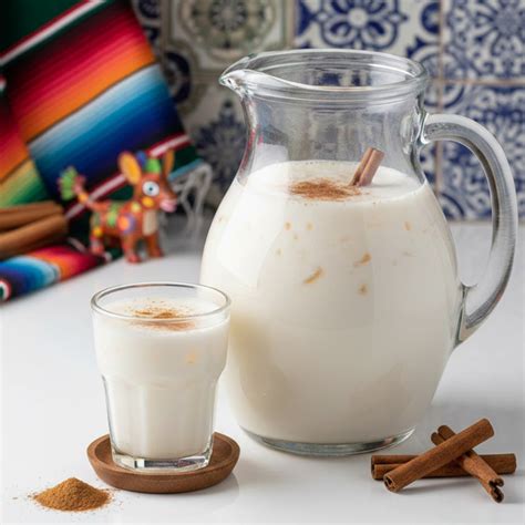 Horchata de almendras en un vaso