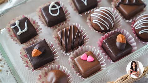 Bombones Lindt caseros en moldes