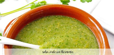 Thermomix preparando salsa verde