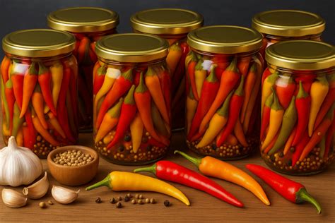 Especias variadas para un escabeche picante