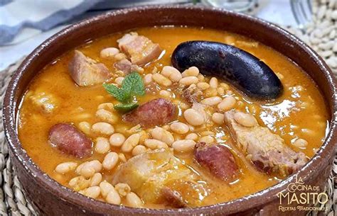 Plato final de judías blancas con codillo y chorizo