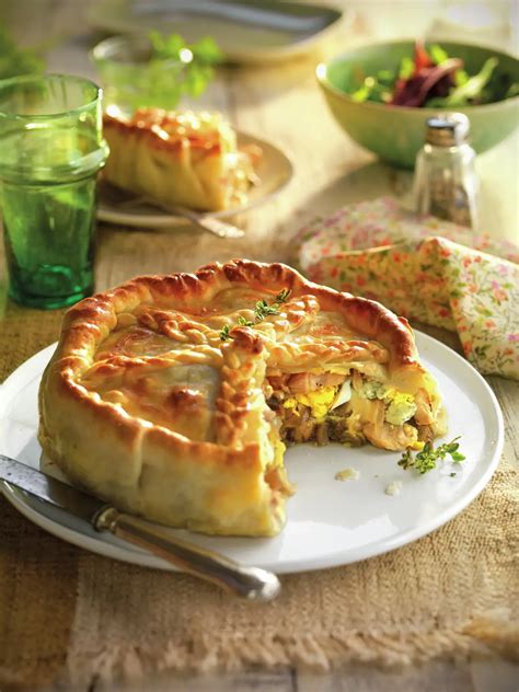 Empanada de salmón con queso azul