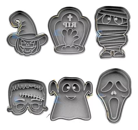 Cortadores de galletas de Halloween con diferentes formas