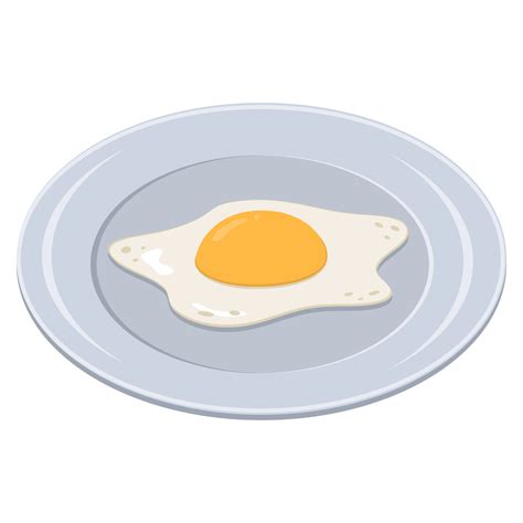 Huevo frito en un plato