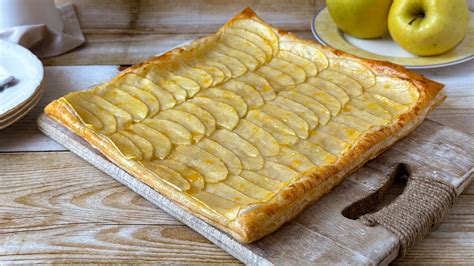 Ingredientes para tarta de manzana y hojaldre
