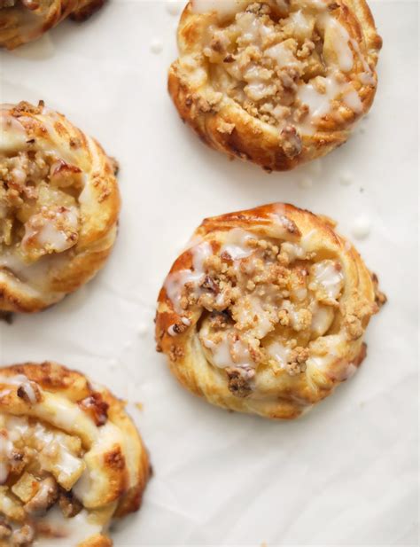 Rollitos de manzana en hojaldre