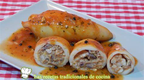 Proceso de relleno de calamares