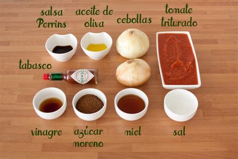 Ingredientes para salsa barbacoa casera