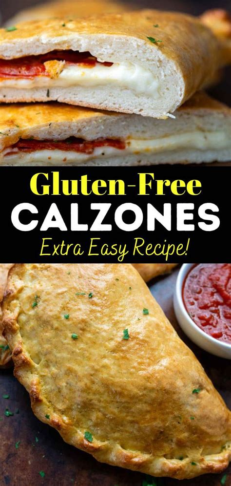 Calzones rellenos sin gluten listos para consumir