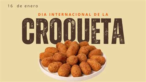 Calendario marcando el Día Internacional de la Croqueta