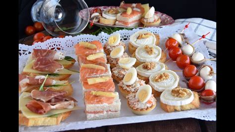 Variedad de aperitivos con almendras