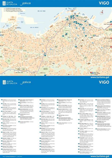 Mapa de Vigo destacando la ubicación de los bares Carballo