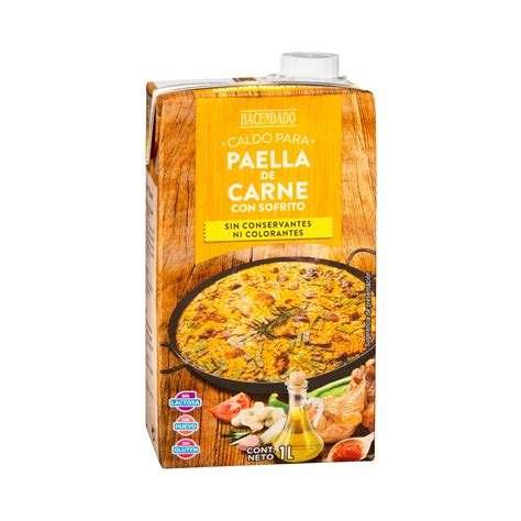 Preparación del caldo de paella