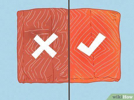Salmón fresco y salmón en mal estado comparativa