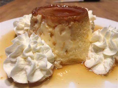 Flan de huevo con nata