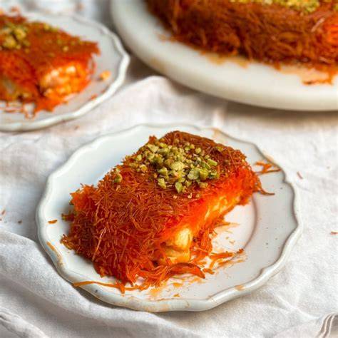 Knafeh o Kadaif, ingrediente principal del relleno