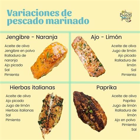 Pescado marinado listo para cocinar