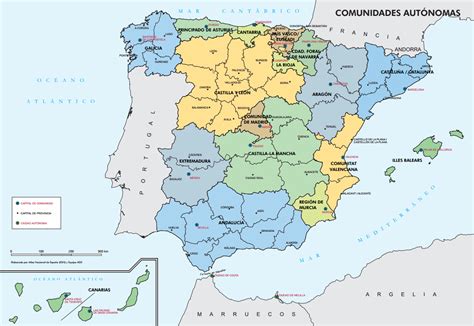 Mapa de España con tipos de ITP por Comunidad Autónoma