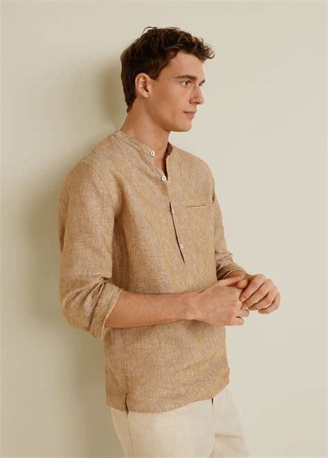 Camisa de lino para hombre