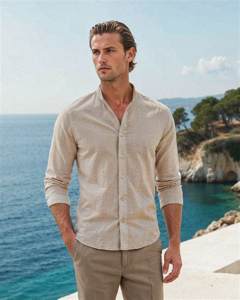 Look de verano con camisa de lino