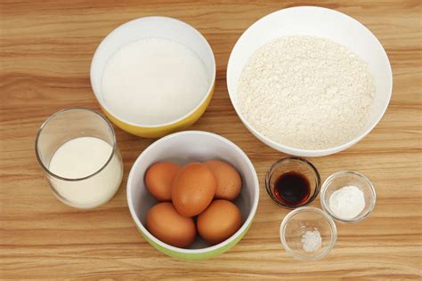 Ingredientes para un bizcocho casero