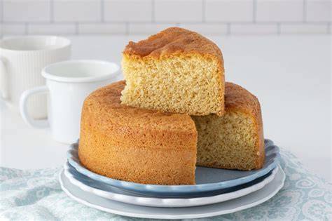 Porciones de bizcocho casero