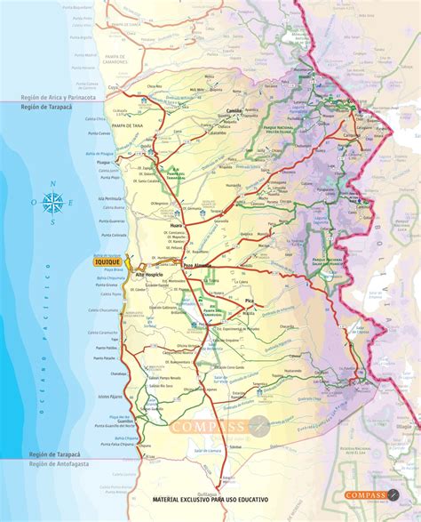 Mapa de la región de Los Pedroches