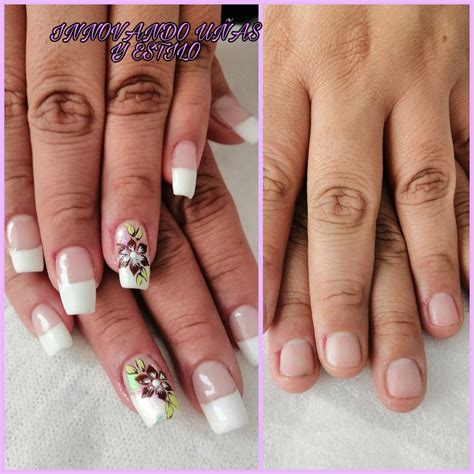 Uñas acrílicas: antes y después