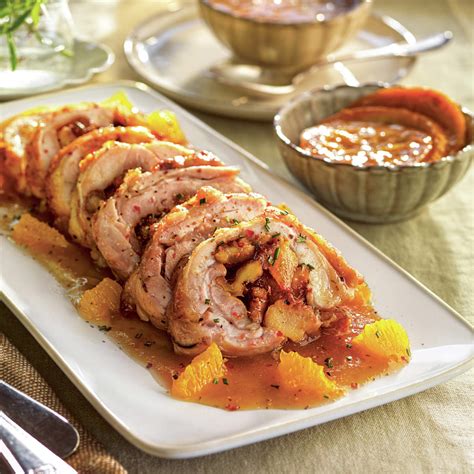 Relleno de frutos secos y manzana para pollo