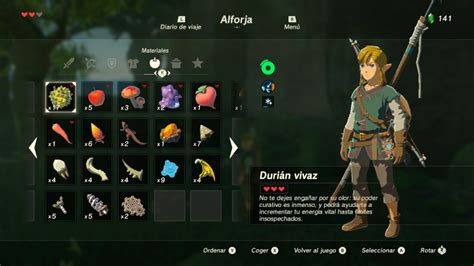 Ingredientes vivaces de The Legend of Zelda