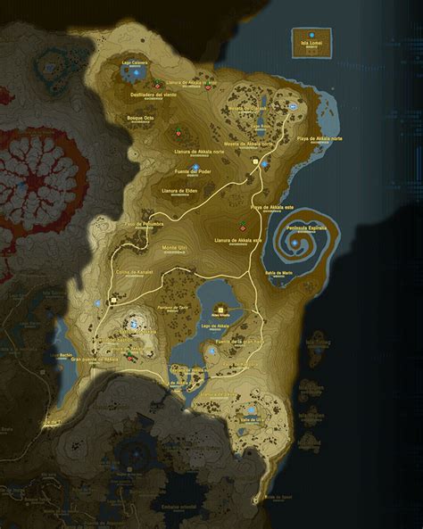 Mapa de la ubicación de Kilton en The Legend of Zelda