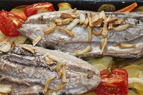 Melva al horno lista para servir