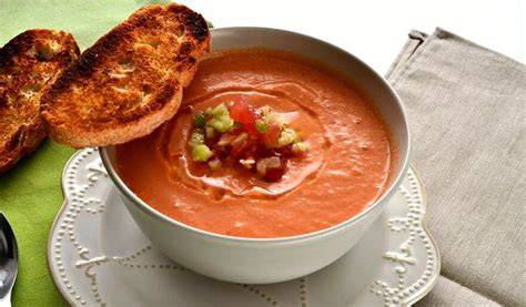 Comparación calórica gazpacho con y sin pan