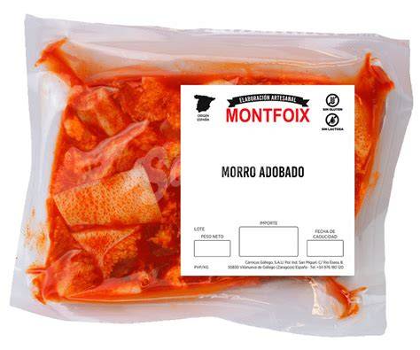 Morro de cerdo adobado con especias