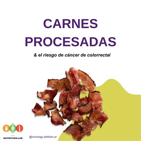 Infografía sobre carnes procesadas y riesgo de cáncer