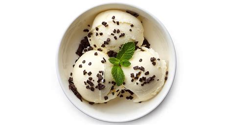 Helado de vainilla con chispas de chocolate