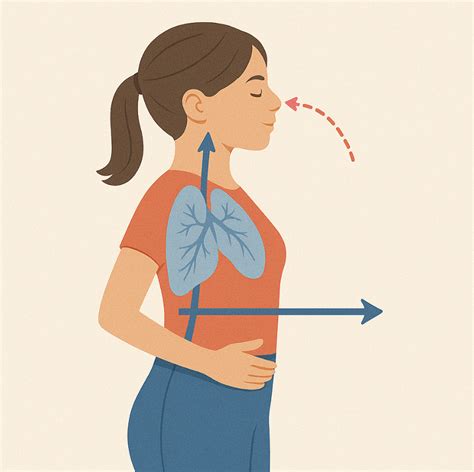 Ilustración de una persona respirando profundamente durante un tatuaje