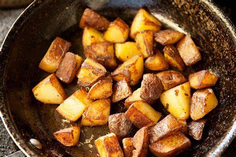 Infografía métodos para recalentar patatas