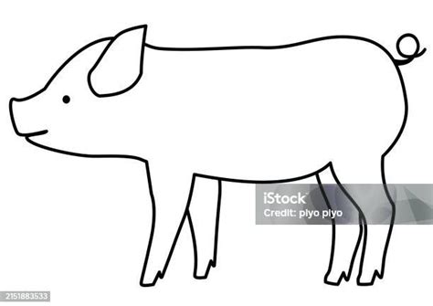 Ilustración de un lechón y un cerdo juntos